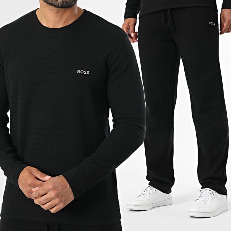 BOSS - Ensemble De Survetement Waffle 50535870 50535877 Noir